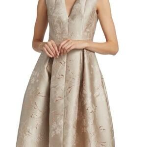 kay unger champagne dress Ive found the perfect Mother of the Bride dress at @saks! This stunning  Kay Unger dress in the color Hazelnut pulls gold, silver, champagne, and  even pale pink and blue! It would complement almost